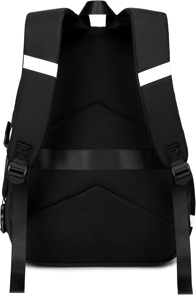 Girls Backpack Stylish Schoolbag Set for College or High Student Laptop Backpack for Women Black