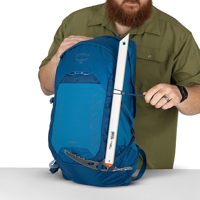 Osprey Talon 22L Men's Lightweight Hiking Backpack with Hipbelt, Green Canopy/Pine Leaf, Extended Fit
