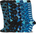 Compression Socks for Women Men Circulation Knee High 8 Pairs for Nurses, Running, Travel, Athletic