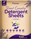 Eco-friendly Laundry Detergent Sheets - 120 Loads, Plastic-Free Washer Strips, Lavender Liquidless Laundry Sheets