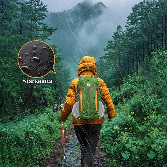 35L Hiking Backpack, Camping Backpack for Adventures, Green