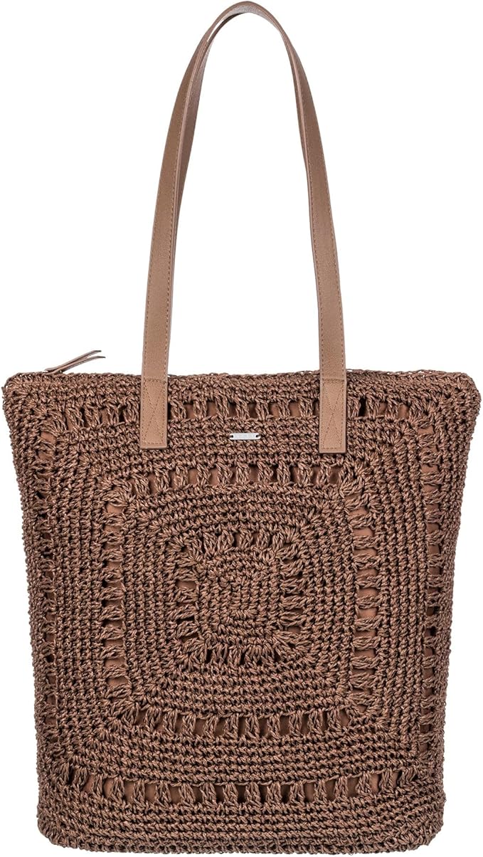 Roxy Women's Beach Tote Bag | Travel | Vacation | Straw | Lightweight | Breathable