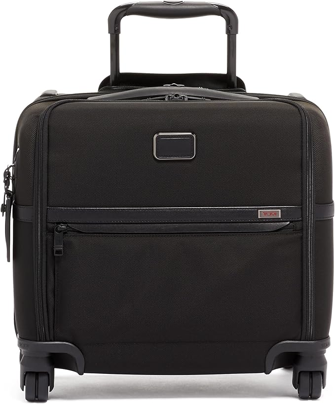 TUMI - Alpha Compact 4 Wheeled Brief - Laptop Bag for Commuting & Travel - Rolling Briefcase & Computer Bag - Use as Carry On