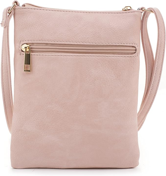 DELUXITY Crossbody Purse Bag Shoulder Bag Multi Pocket Zipper Purse | Mint