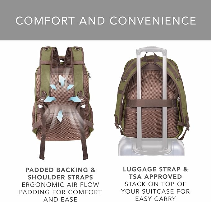 Ama Dablam Premium Original Canvas Backpack/ 17”Laptop/XL-30L/ Many Pockets | Strong Zippers | Thick Cotton | College Travel