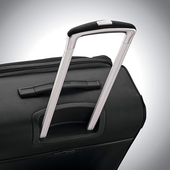 Samsonite Solyte DLX Softside Expandable Luggage with Spinner Wheels, Midnight Black, 3-Piece Set (20/25/29)