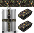 Wildflower Luggage Straps for Suitcases TSA Approved, Luggage Identifiers for Suitcase, Adjustable Suitcase Strap for Baggage Security with Cute Patten, Travel Necessary Accessories