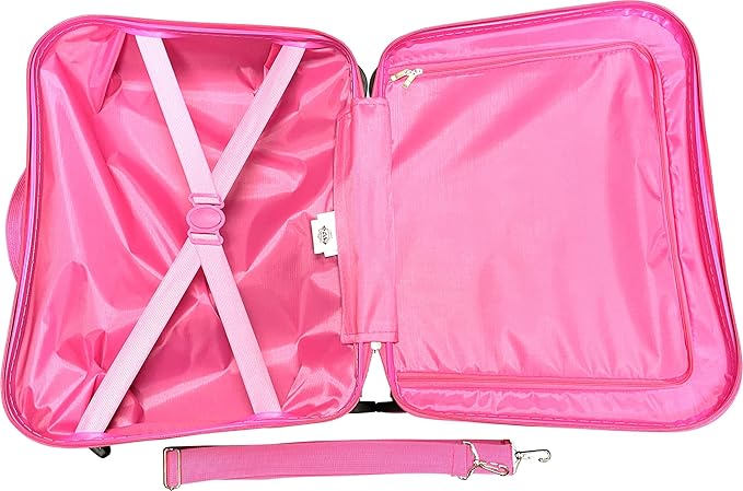 Fast Forward Ride-On 18" Suitcase For Kids/Tow-Along Toddler Carry-On Luggage With Wheels (Paw Patrol-Girls)
