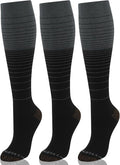 NEWZILL Copper Compression Socks for Women & Men 15-20mmHg Cotton Rich Odor Control Dress Socks for Business Casual Running Medical Athletic Support, Edema Diabetic Relief