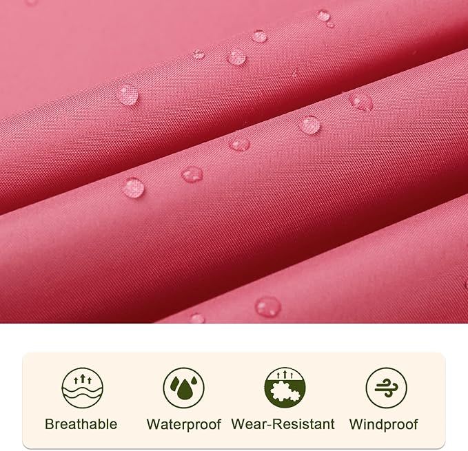 SaphiRose Unisex Rain Poncho Raincoat Hooded for Adults Women with Pockets