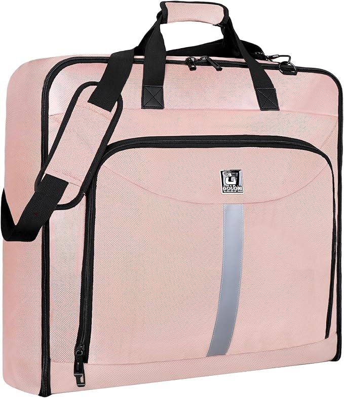 Garment Bags for travel,Hanging clothes Bag for Men Women,Suit Bags with Shoulder Strap,Wedding dress/shirt carry on luggage with fence hook,Wrinkle Free foldable duffle bag,Waterproof luux travel bag