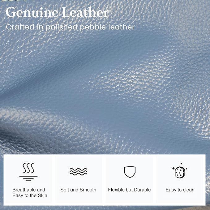 befen Genuine Leather Crossbody Bags for Women, Lightweight Medium Anti-Theft Shoulder Purse with Built in RFID Wallet