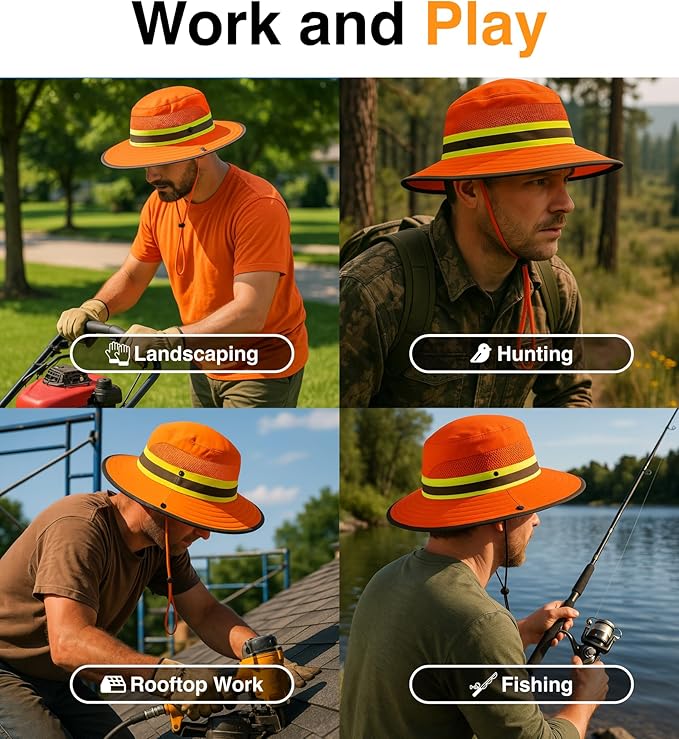 GearTOP Safari Sun Hat for Men and Sun Hats for Women UV Protection UPF 50+ Hiking, Gardening, Fishing