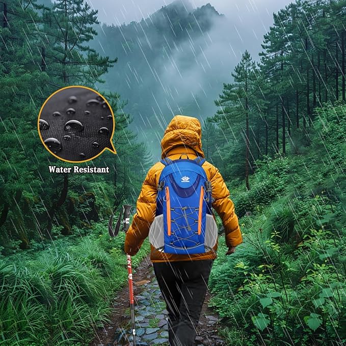 35L Hiking Backpack, Camping Backpack for Adventures, Blue