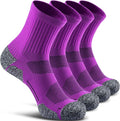 CWVLC Cushioned Compression Sport Quarter Socks for Men Women Youth