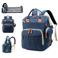 Diaper Bag, Backpack with Changing Station, Waterproof Baby Bag for Boys & Girls, USB Charging Port for Parents, Travel Backpack Baby Essentials & Lovely Baby Shower Gifts,Blue