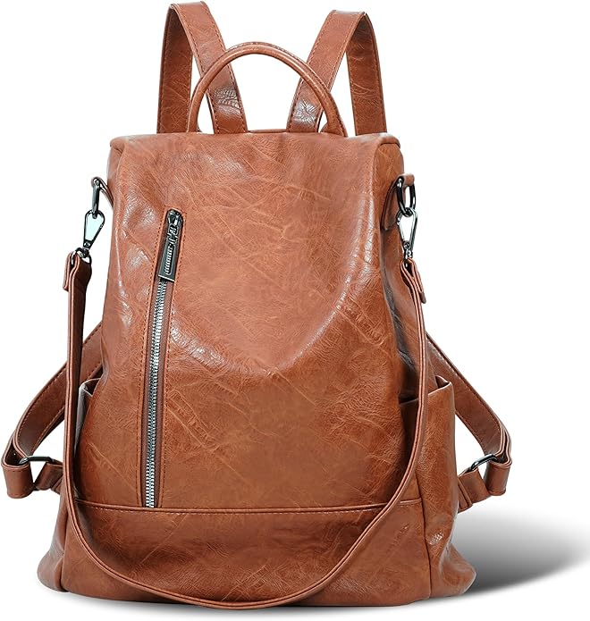 Women Backpack Purse PU Leather Anti-theft Casual Shoulder Bag Fashion Ladies Satchel Bags