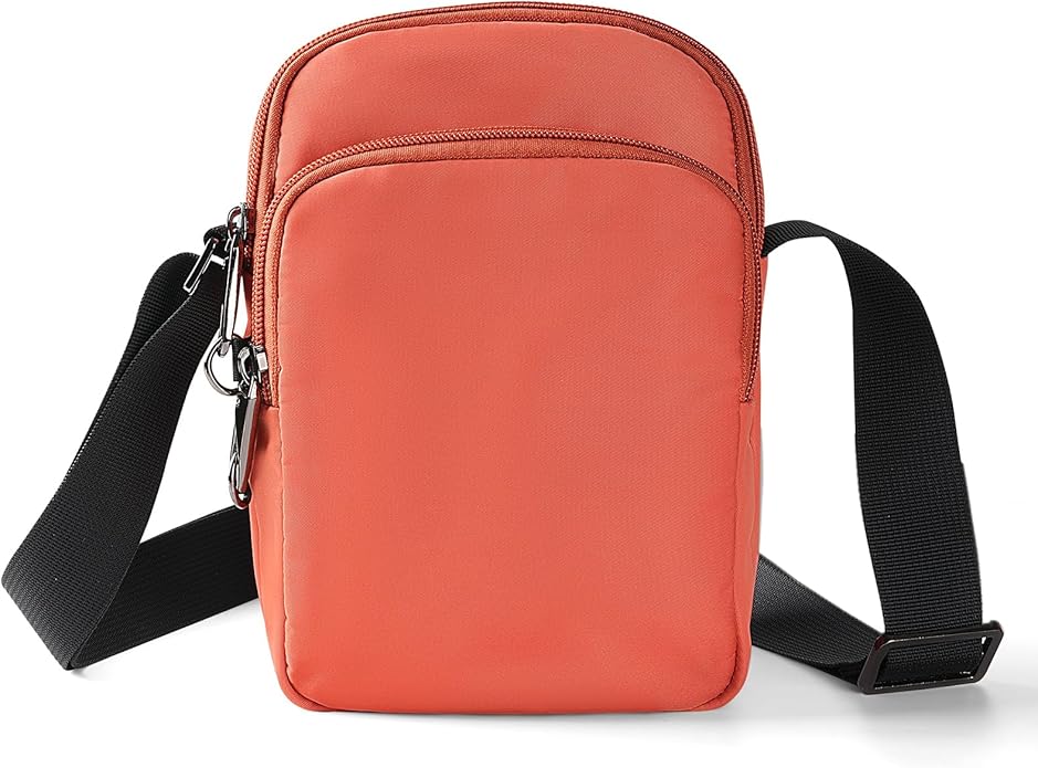 BROADREAM Small Crossbody Bag Men Women, Anti-Theft Crossbody Sling bags - Mini Shoulder Travel Bag for Hiking Sports