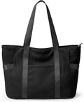Tote Bag for Women with Zipper, Travel Tote Bags with Compartments Large Shoulder Bag Handbag for Gym Work School