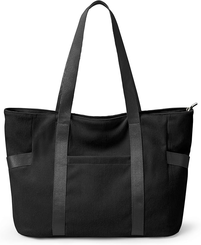 Tote Bag for Women with Zipper, Travel Tote Bags with Compartments Large Shoulder Bag Handbag for Gym Work School