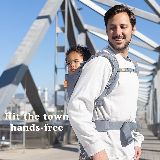 Beco Toddler Carrier - Breathable 3D Mesh Front-Carry & Backpack Style Carrier with Tall Supportive Back and Ergonomic extra-wide Seat to accomodate children from 18months (20-60 lbs) - Cool Dark Grey