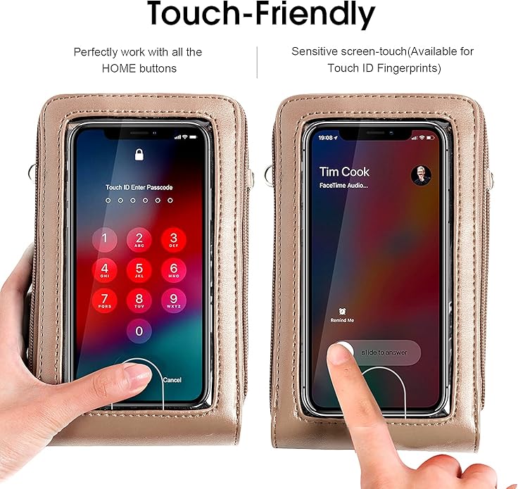 Crossbody Cellphone Purse Women Touch Screen Bag RFID Blocking Wallet Handbag Shoulder Strap