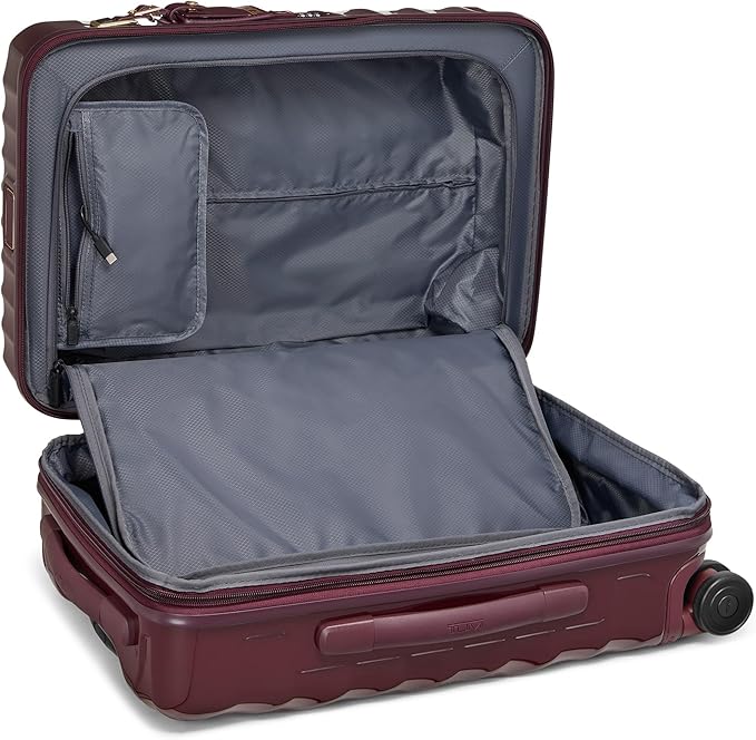 TUMI - 19 Degree International Expandable 4 Wheeled Carry-On - Hard Shell Suitcase - 21.8" X 14.0" X 9.0" - Wine