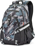 High Sierra Loop Backpack, Travel, or Work Bookbag with tablet sleeve, One Size, Graffiti/Black/Ash