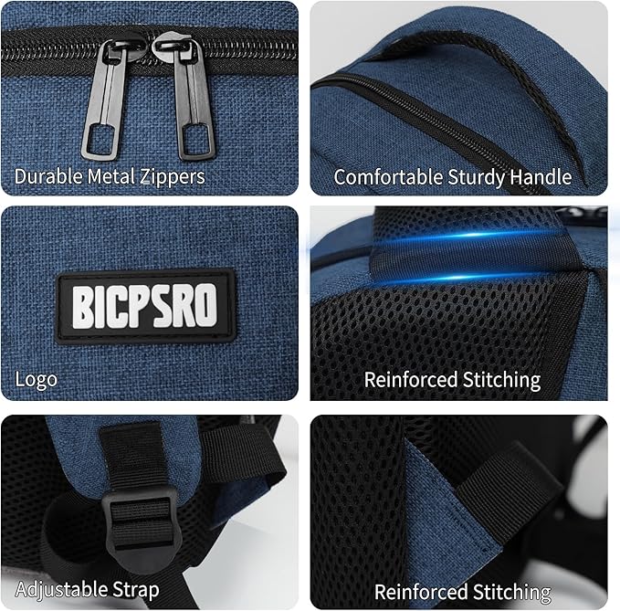 Backpack for School, School Backpack for Boys Girls Teens, College Book Bag, Water Resistant Bookbag, Back Pack for Men Women, Business Work Travel Blue