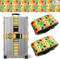 Luggage Straps for Suitcases TSA Approved, Luggage Identifiers for Suitcase, Adjustable Suitcase Strap for Baggage Security with Cute Patten, Travel Necessary Accessories (Rainbow Flower)