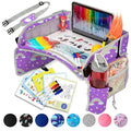 PILLANI Kids Travel Tray for Car - Car Seat Tray for Kids Travel, Road Trip Essentials Must Haves - Carseat Table Roadtrip Activities - Toddler Lap Desk Organizer for Airplane - Kids Travel Essentials