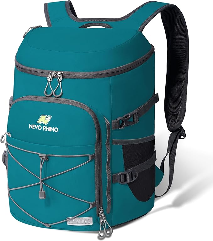 N NEVO RHINO Backpack Coolers Insulated Leak Proof 36/54 Cans,Portable Lightweight Waterproof Insulated Cooler Backpack for Men & Women Ideal for Camping,Travel,Beach,Picnics,Lunch & Day Trips