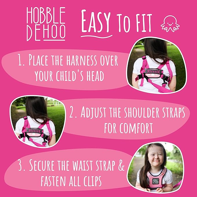 Hobble De Hoo Child Safety Harness | Premium Adjustable Toddler & Kids Harness Ages 2–7 | Autism Support