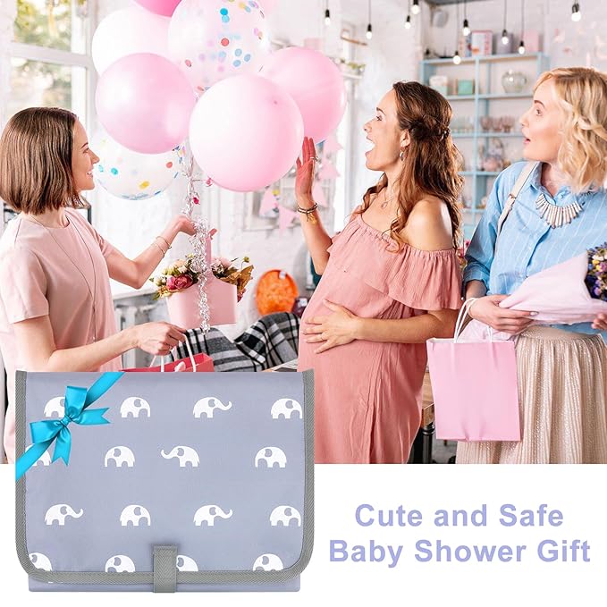 Accmor Portable Diaper Changing Pad, Waterproof Baby Changing Mat, Foldable Travel Diaper Changing Pads for Baby, Baby Essentials Shower Registry Gifts