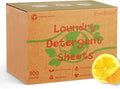 Freelivity Laundry Detergent Sheets, 300 Sheets Lemon Orange - Eco-Friendly Hypoallergenic Plastic-Free LiquidLess Clothes Washing Detergent Supplies for Save Space Travel Camping