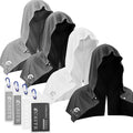 4 Pack Cooling Hoodie Towels for Neck and Face, UPF 50 Sun Protection & Instant Cooling, Ice Towels for Hot Weather, Soft Breathable Towel for Sport, Work Out, Gym, Camping & More Activities