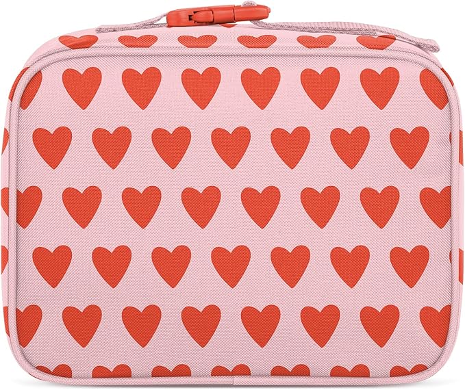 Simple Modern Kids Lunch Box for School | Reusable Insulated Lunch Bag for Toddler, Girl, and Boy | Meal Containers with Exterior & Interior Pockets | Hadley Collection | Sweetheart