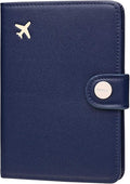 ZOPPEN Passport Holder Women Men, Passport Cover Travel Wallet Rfid Blocking Passport Wallet Cover Case Travel Essentials Document Organizer, Navy Blue