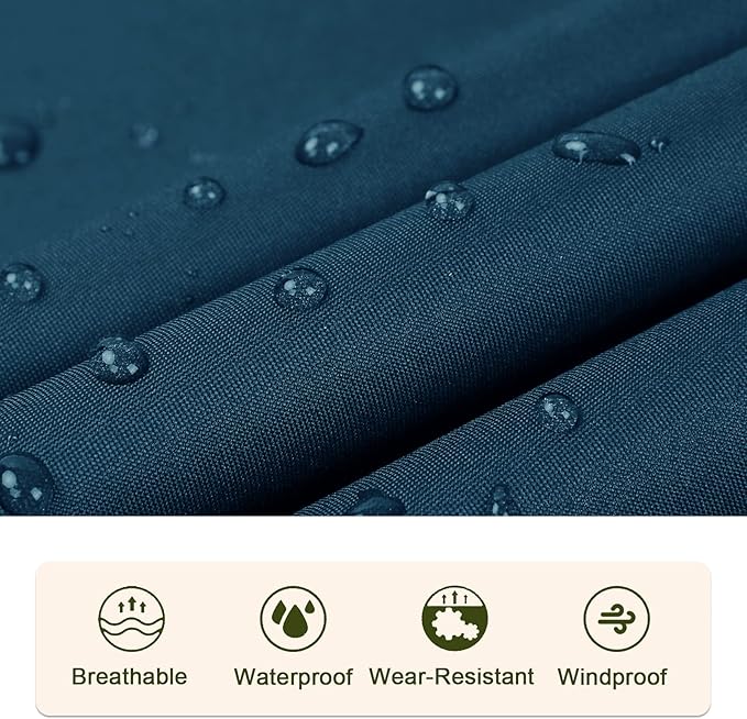 SaphiRose Unisex Rain Poncho Raincoat Hooded for Adults Women with Pockets