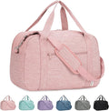 Narwey 18" Carry on Bag with Laptop Compartment 14 Inch Travel Duffel Bag for Spirit Airlines Personal Item Bag Overnight Weekender Bag with Wet Pocket for Women and Men (Pink)
