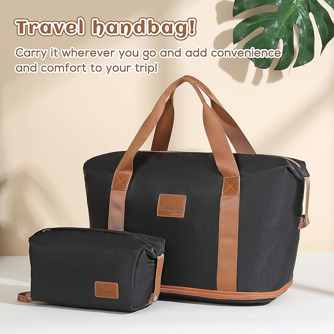 imiomo Luggage Sets 3 Piece,Expandable Hardside Suitcase Set with Spinner Wheels,Lightweight Travel Luggage set with TSA Lock（20/24/28,Black）