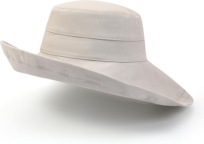 Bona Wide Brim Sun Hat for Women | 4.7" Brim, Drawstring Adjust, UPF Sun Protection, Packable & Breathable
