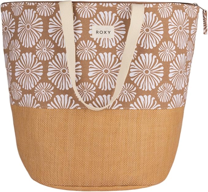 Roxy Women's Beach Tote Bag | Travel | Vacation | Straw | Lightweight | Breathable