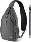 WATERFLY Crossbody Sling Backpack Sling Bag Travel Hiking Chest Bag Daypack