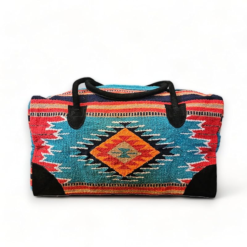 Southwestern Large Weekender Travel Bag Western Duffle Bag Boho Travel Bag (Franco)
