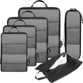 BAGAIL 6 Set Ultralight Compression Packing Cubes Packing Organizer for Travel Accessories Luggage Suitcase Backpack