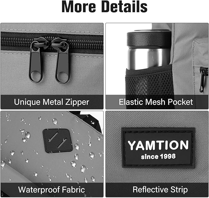 17 Inch School Backpack,Unisex Classic Bookbag Teens Schoolbag with USB Port for High School College Office Work Travel