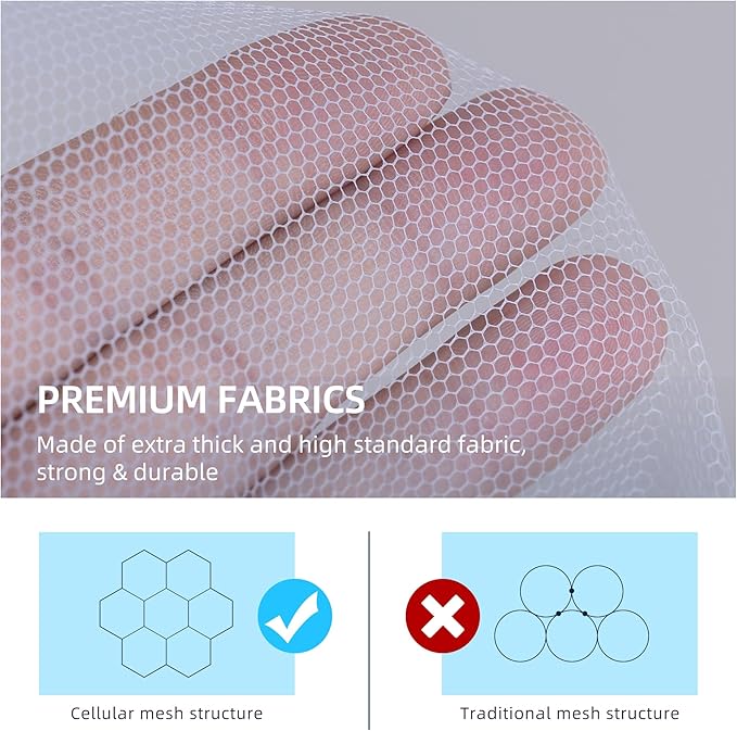 Pop-Up Mosquito Net Tent for Bed, Portable Folding Design Outdoor Camping Bed Tent with Net Bottom for Baby Adults, Easy to Install and Wash for Twin Size Bed 75 x 59 x 39 inch