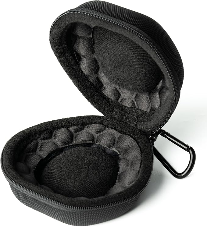 padded single Watch travel Case, men's watch case holder for Wristwatches & Smart Watches up to 54mm, Black Padded Watch case