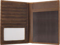 Jack&Chris Leather Passport Holder RFID Blocking Passport Travel Wallet Cover Case for Men Women Brown JC17